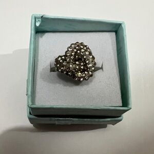 Knot Style Bejeweled Ring